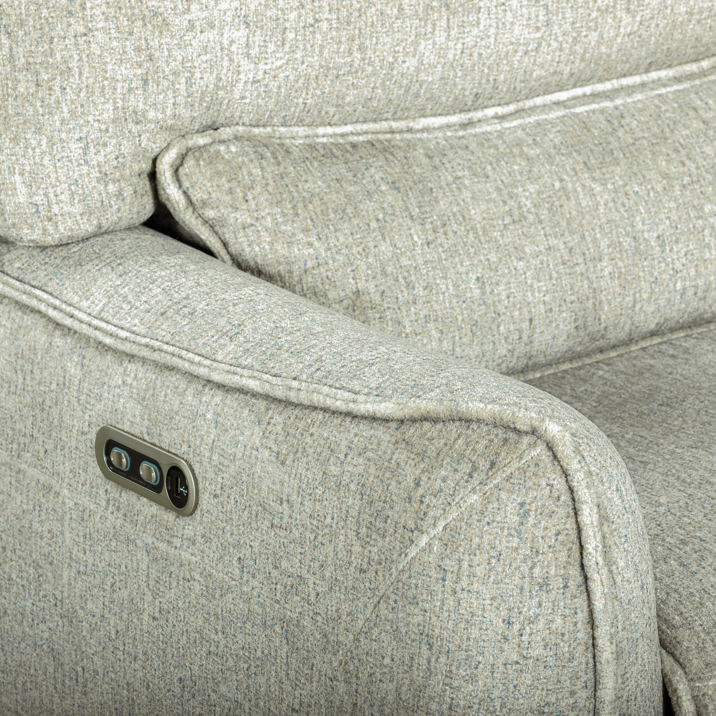 Remsen 3 Pc / 2 PWR Sectional Latte Polyester