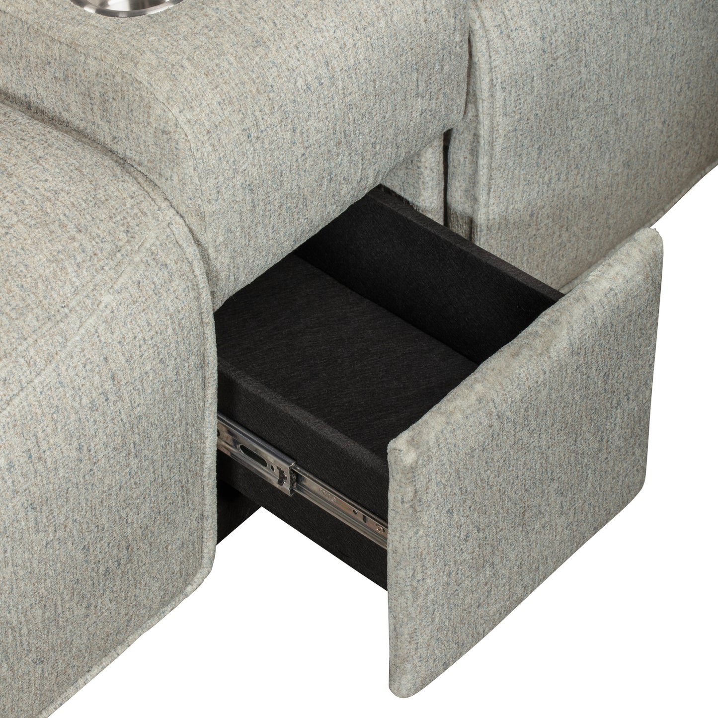 Remsen 3 Pc / 2 PWR Sectional Latte Polyester