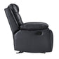 Nikko Black Gray Double Reclining 2 Pc Sofa Set