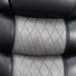 Nikko Black Gray Double Reclining 2 Pc Sofa Set