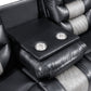 Nikko Black Gray Double Reclining 2 Pc Sofa Set