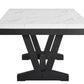 Vance 6 Pc Faux Marble Dining Collection