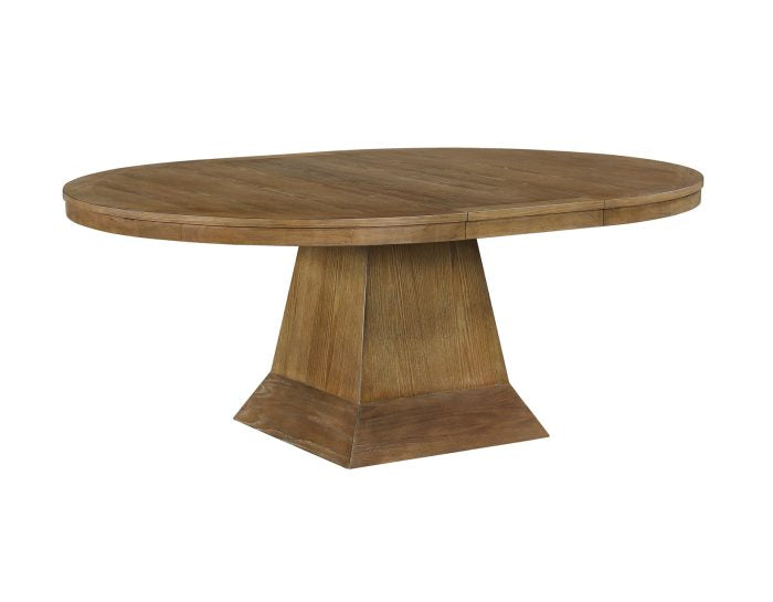 Vaughn Expandable Dining Set Driftwood & Black