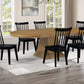 Vaughn Expandable Dining Set Driftwood & Black