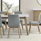 Vida 5 Pc White Marble Dining Set