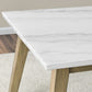 Vida 5 Pc White Marble Dining Set