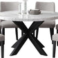 Xena 52 Inch Round 5 Pc Marble Dining Set
