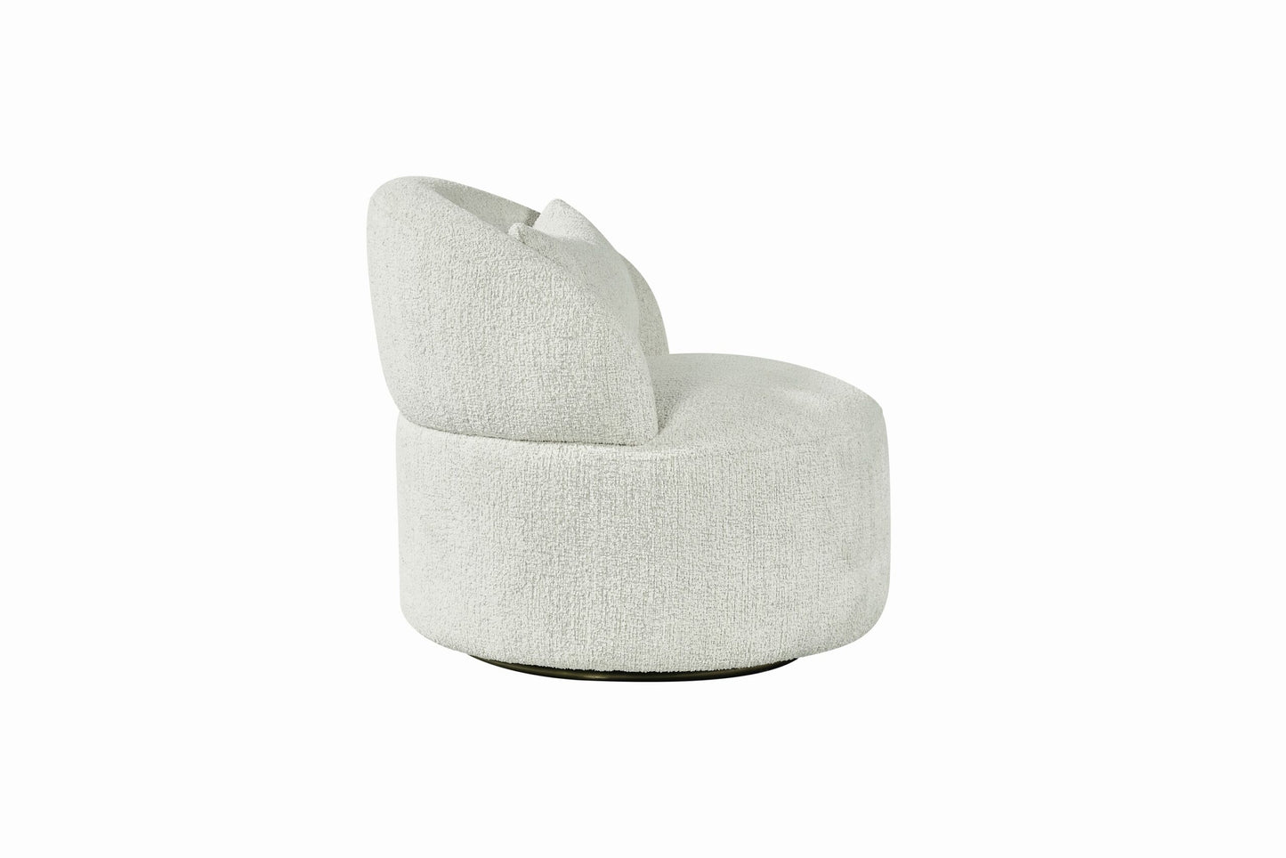 Agave Boucle Barrel Swivel Chair