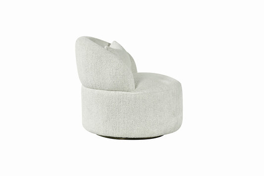 Agave Boucle Barrel Swivel Chair