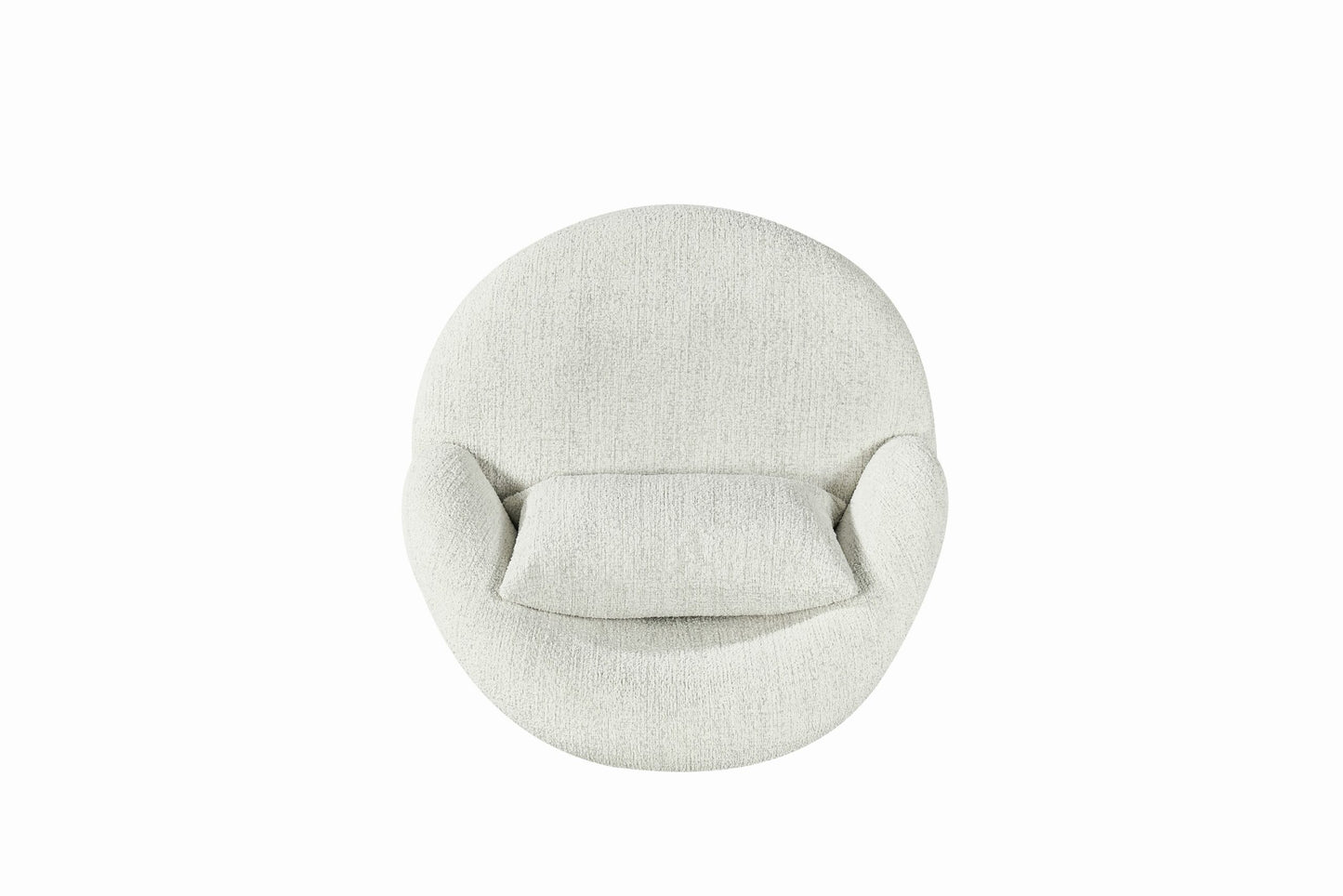 Agave Boucle Barrel Swivel Chair