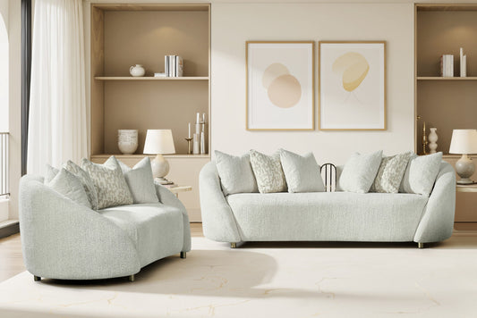Agave Boucle 2 Pc Living Room Sofa Set