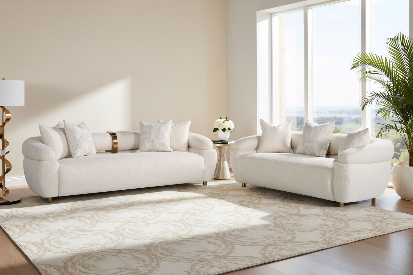 Capri Contemporary 2 Pc Sofa Collection