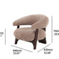 Arden Taupe Fabric Accent Chair