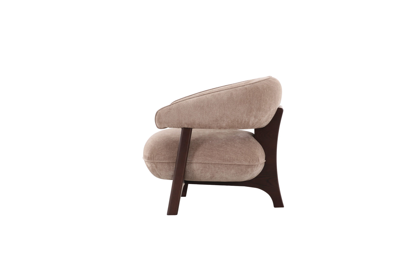 Arden Taupe Fabric Accent Chair