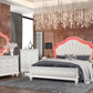 Rosie White Bedroom w/LED by Cosmos
