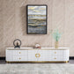 TV008 White Lacquer TV Stand by Artisan