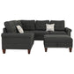 F6474 Poundex 3-Piece Sectional Set w/Ottoman