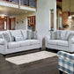 Aberporth Sofa Collection - Gray Transitional Linen-Like Fabric