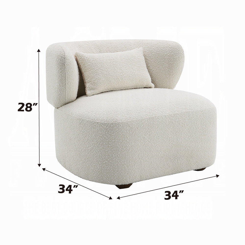 Darius Beige Boucle Accent Chair AC02589