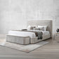 Orane Gray Linen Upholstered Platform Bed