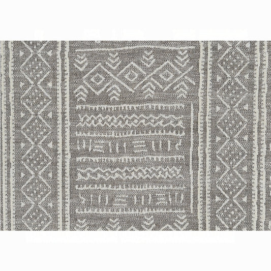 Upendo Pattern Fabric Ottoman w/Casters