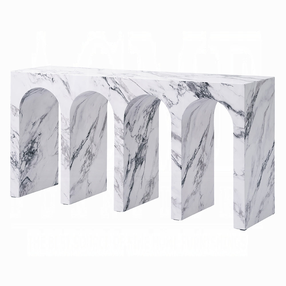 Fritzy Engineered Stone Console Table