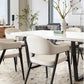 Adele Cream Fabric Dining Chair - Set of 2