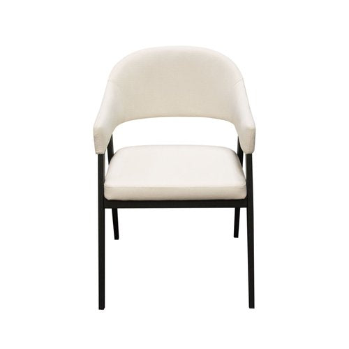 Adele Cream Fabric Dining Chair - Set of 2
