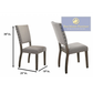 Anna 5 Pc Solid Wood Dining Set - Antique Light Grey