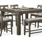 Aria 8 Pc Gray Dining Collection by Cosmos