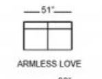 Brandon Armless Loveseat