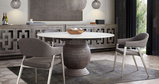Ashe Marble Top Dining Set - Diamond Sofa