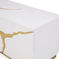 Aspen Modern White & Gold TV Stand