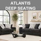 Atlantis Vergara Charcoal Sofa & Loveseat