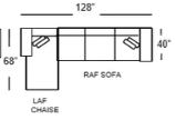 Atlas LAF Chaise/RAF Sofa