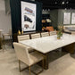 Modrest Auer - White Marble & Gold Dining Table