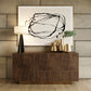 Modrest Auer- Brown Oak & Gold Buffet