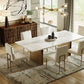 Modrest Auer - White Marble & Gold Dining Table