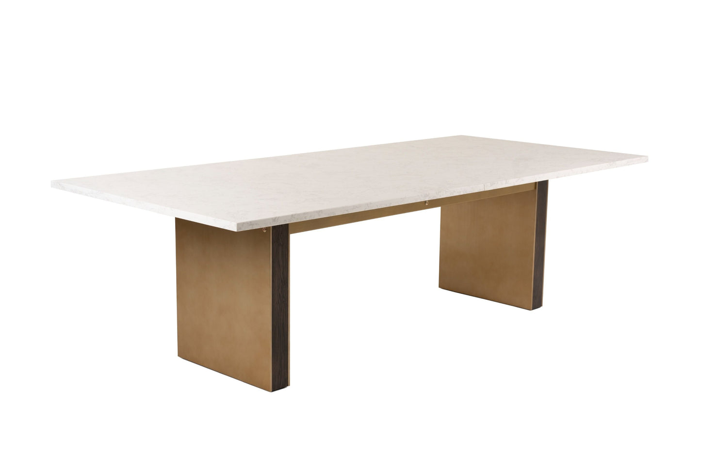 Modrest Auer - White Marble & Gold Dining Table