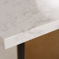 Modrest Auer - White Marble & Gold Dining Table