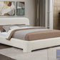 Avera Cream Burlap Platform Bed
