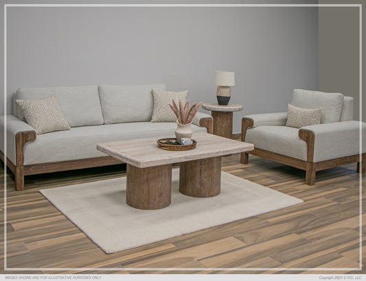 Sedona 3 Pc Upholstery Collection - Exposed Wood