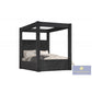 B03 Black Canopy Bed by Best Master