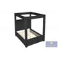 B03 Black Canopy Bed by Best Master