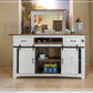 Juego de bar Pueblo White envejecido - 100% madera maciza
