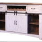 Juego de bar Pueblo White envejecido - 100% madera maciza