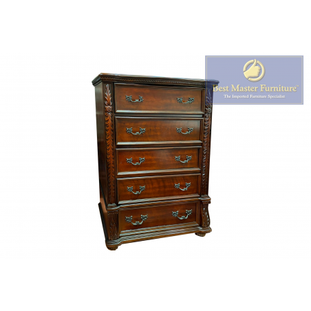 B1010 Cherry 5 Drawer Chest