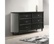 Skyline Black 4 Pc King Onyx Bedroom Set