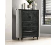Skyline Black 5 Drawer Onyx Chest