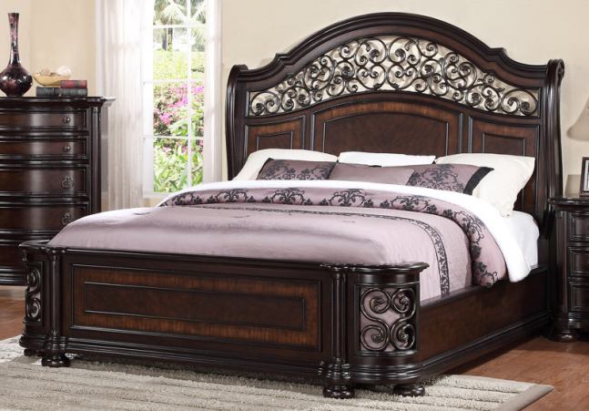McFerran B367 Dark Brown Bedroom Collection